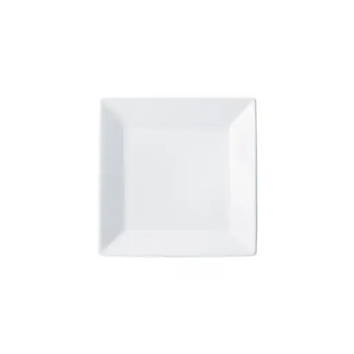 [RPS-6-SV1] Royalsquare Square Plate, White Porcelain, 12 Pieces/Case / 6"