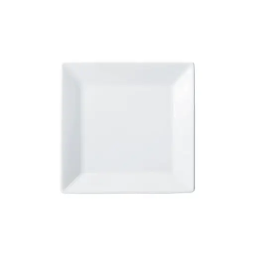 [RPS-7-SV1] Royalsquare Square Plate, White Porcelain, 12 Pieces/Case / 7"