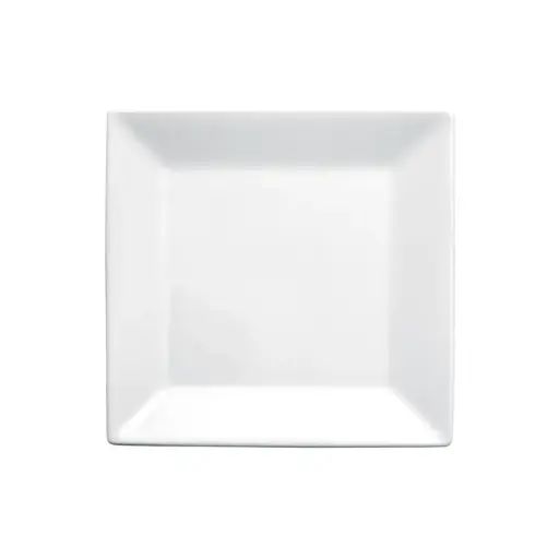 [RPS-8-SV1] Royalsquare Square Plate, White Porcelain, 12 Pieces/Case / 8"