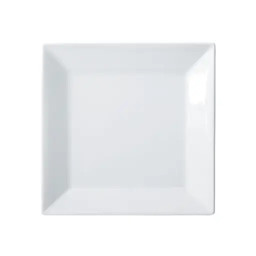 [RPS-12-SV1] Royalsquare Square Plate, White Porcelain, 12 Pieces/Case / 12"