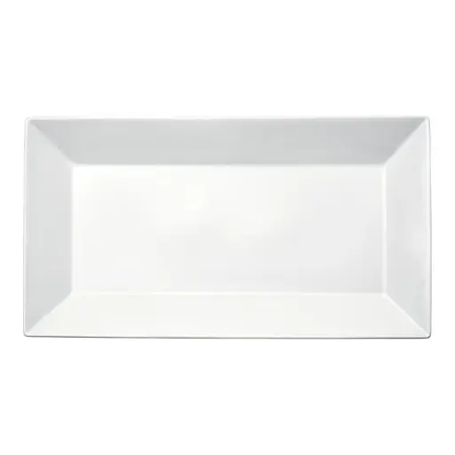 [RPR-1625-SV1] Royalsquare Rectangular Platter,  White Porcelain, 24 Pieces/Case / 16-1/4"