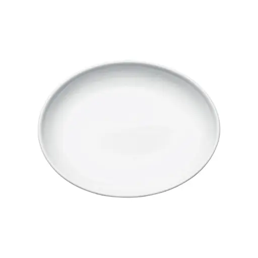 [OKP-115PL-SV1] Brechia Coupe Oval Platter,  White Porcelain, 24 Pieces/Case / 11-1/2"