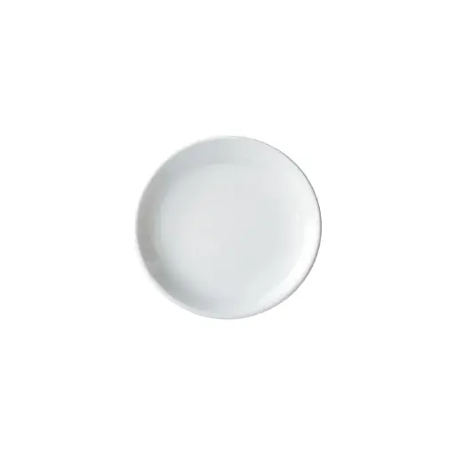  Brechia Coupe Plate, White Porcelain, 6 Pieces/Case / 7"
