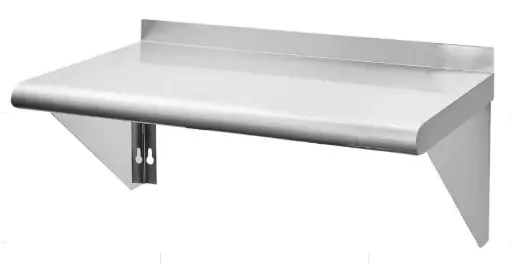[WMS-1460-SV1] Wall Mount Shelf with 1.5" Lid Up. 18GA.430S/S / 14" x 60"