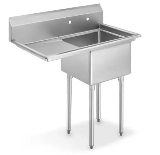 [LJ2424-1L-SV1] L&J LJ2424-1L 51" 1 Compartment Sink / Left Drainboard