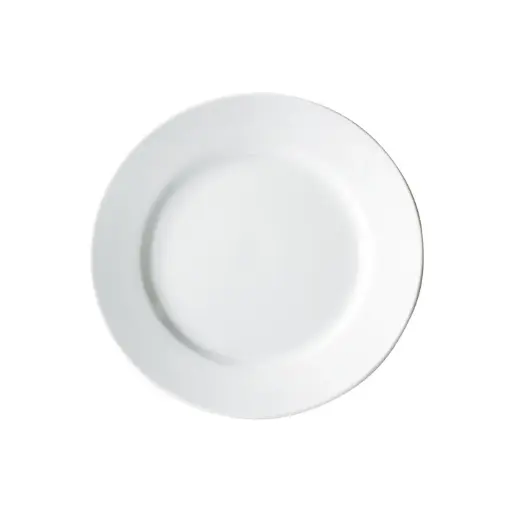 [BPR-975RE-SV1] Birkhall Plate with Rolled Edge, White Porcelain, 12 Pieces/Case / 9" Dia