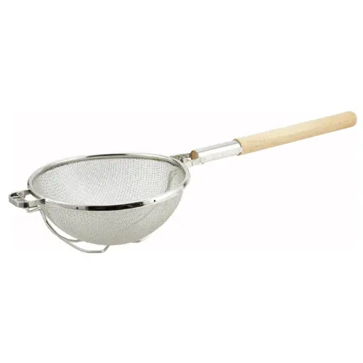 [MST-1010D-SV1] Reinforced Double Fine Mesh Strainer with Round Handle / 10-1/2"