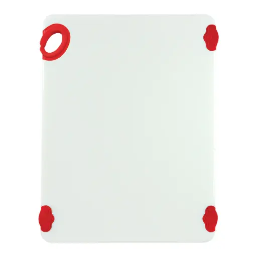 [CBN-1520RD-SV1] STATIK BOARD Cutting Boards, Colored - 15 x 20, / White/Red