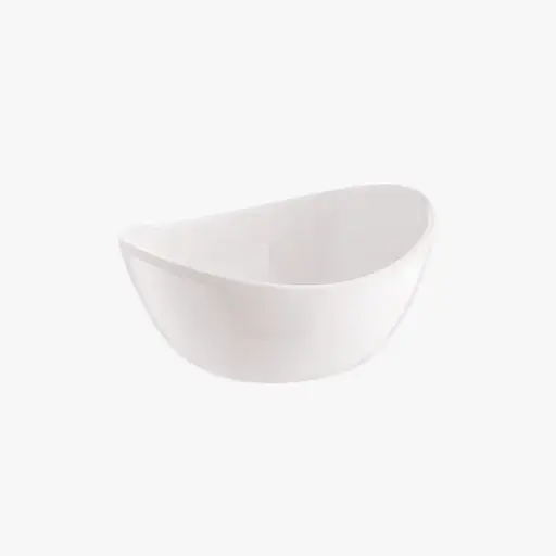 [676-W-SV1] THERMOSTAR MATT OVAL SAUCE / White