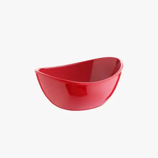 [676-R-SV1] THERMOSTAR MATT OVAL SAUCE / Red