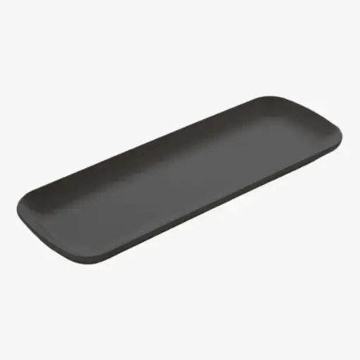 [530-W-SV1] TERMOSTAR CORNERED PIDE PLATE / White