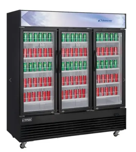 Commercial Glass Swing 3-Door Merchandiser Refrigerator