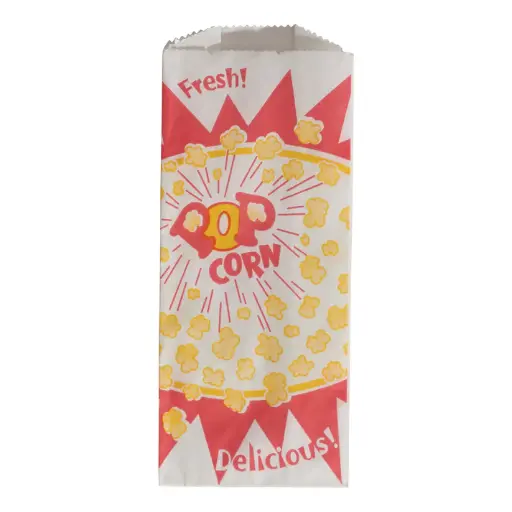 [41003CS-SV1] BenchmarkUSA Popcorn Paper Bags - 1,000 pieces/case / 2 Oz