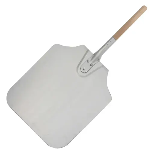 26" Long Aluminum Pizza Peel with Blade / 14" x 16"