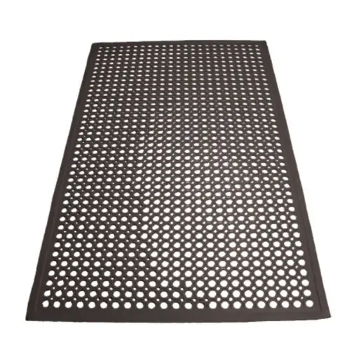 [RBM-35R-SV1] Rubber Floor Mats, Beveled Edge / Red