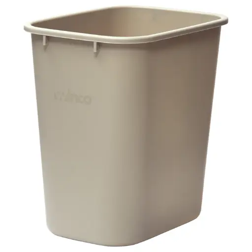 [PWR-28BE-SV1] Waste Baskets - 28 Quart / Beige
