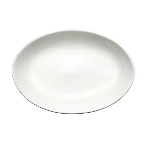 [SPO-19-SV1] Specialty Oval Platter, White Porcelain, 12 Pieces/Case / 19"L