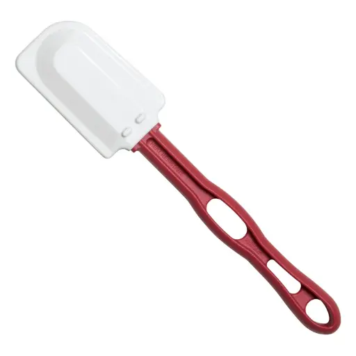 [PSH-16-SV1] Silicone Scraper, Flat Blade, Heat Resistant, Red Handle, NSF / 16-1/4"