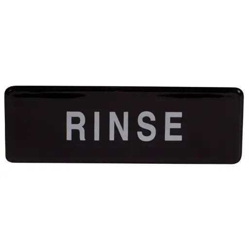 [SGN-327-SV1] Information Signs 3"x 9" / Rinse