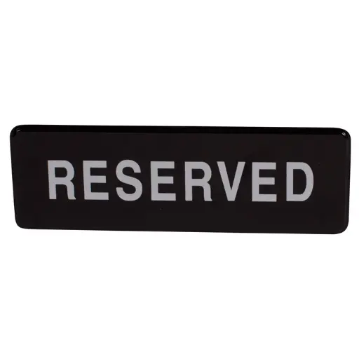 [SGN-328-SV1] Information Signs 3"x 9" / Reserved