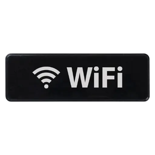 [SGN-330-SV1] Information Signs 3"x 9" / WIFI