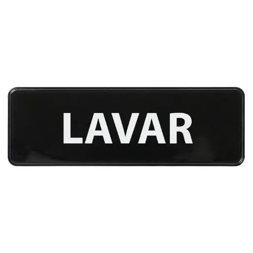 [SGN-363-SV1] Information Signs 3"x 9" / Spanish Wash