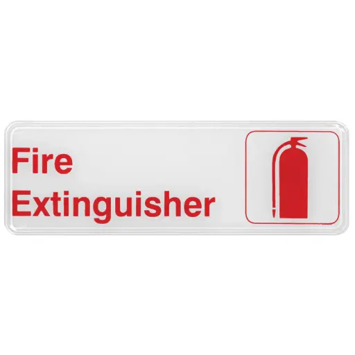 [SGN-382W-SV1] Information Signs 3"x 9" / Fire Extinguisher